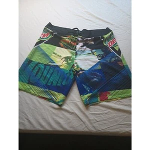 VTG 2015 Mountain Dew Board Shorts Men size 40/42 - Picture 1 of 4