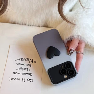 Case Cover Love For iPhone 15 14 12 13 Pro Max Large Window Lens Silicone - Picture 1 of 11