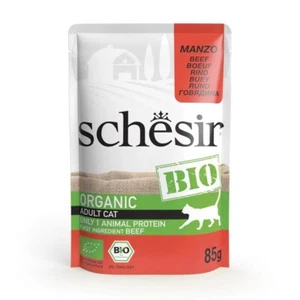 8005852144409 SCHESIR Bio Rindfleisch in Pastete – Nassfutter für Katzen – 85 g  - Bild 1 von 1