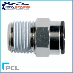 PCL MALE STUD R1/4 THREAD TO A 12mm EXTERNAL DIAMETER - PMS1202 - Picture 1 of 3