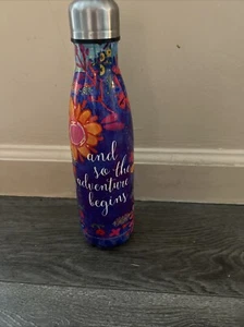 Set of 2- Inspirational flower water bottles - Picture 1 of 11