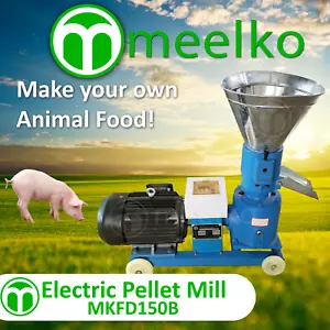 PELLETMÜHLE 4KW ELEKTROMOTOR USA Lagerbestand (6 mm SCHWEIN) - MKFD150B - Bild 1 von 8