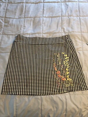 Mini Skort Charter Club Gingham Bordado Para Mujer Talla 18 Falda Deporte Activo Foto 1 de 4