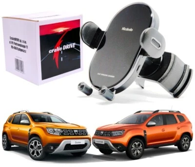 Supporto Cellulare Automatico con Ricarica Wireless per DACIA Duster 2 2017-2022 - Immagine 1 di 4