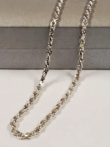 Sterling Silver 18" Rope Link Chain 20.3 Grams - Picture 1 of 5