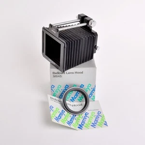 Mamiya Bellows Lens Hood M645 + 67mm Adapter Ring - New - Old Shop Stock - Rare - Picture 1 of 6