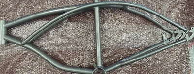 20" INCH LOWRIDER BIKE BICYCLE FRAME METALLIC SILVER WITH GLITTER SHINE - Image 1 of 4