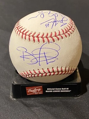 Brandon Phillips Jay Bruce 2014 Cincinnati Reds Team Signed OML Baseball - Image 1 of 4