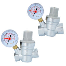 Druckminderer mit Manometer Wasser 0-10 bar DN15 DN20 1/2 3/4 Messing NEU