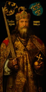 Emperor Charlemagne Albrecht Durer Portrait Painting Art Poster CANVAS Print - Picture 1 of 3