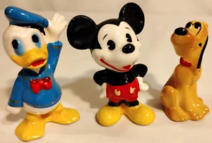 Vintage Walt Disney Productions Mickey Donald Pluto Keramik Lot 3" Japan 1970er - Bild 1 von 21