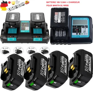18V 5AH 4AH 3AH Makita -Ersatzakku BL1850B BL1860 LXT Li-Ionen-Ladegerät - Bild 1 von 32