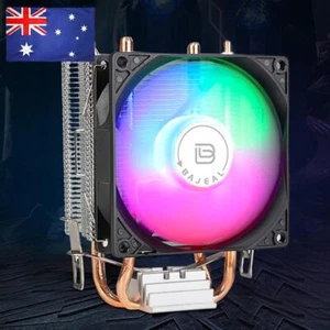 CPU Cooler 3PIN Silent RGB Fan for Intel LGA775 1150/1151/1155/1156/1200 AMD AM2 - Picture 1 of 12