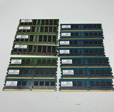 14 x Nanya 256MB & 512MB NT512T64U88A0F-5A 1Rx8 PC2-3200U-333-10-A1 RAM Memory - Image 1 of 4