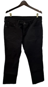 Levis 541 Straight Leg Black Dark Wash 5-Pocket Denim Jeans Men's 34-30 - Picture 1 of 16