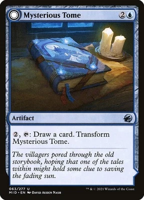 (3x FOIL) MYSTERIOUS TOME // CHILLING CHRONICLE - Innistrad MID – MTG Magic Card - Image 1 of 4