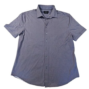 Bugatchi Men's XXL Short Sleeve Button Down Shirt 8 Way Stretch Floral - Picture 1 of 8