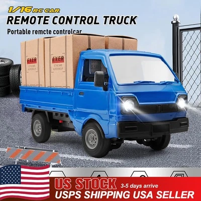 1/16 Remote Control Drift Car RTR RC Racing Pickup Truck 2WD Crawler with Spray - Image 1 of 4