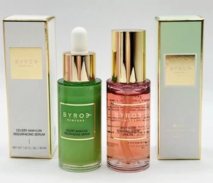 BYROE New York Celery AHA + LHA Resurfacing & Beet Glow Boosting Serum 1 oz ea - Picture 1 of 5
