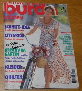 German Sewing Magazine with Patterns "Burda Moden" №4 April, 1994 - Picture 1 of 3