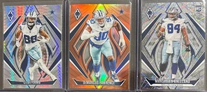 2024 Phoenix Football Dallas Cowboys 3 Card Parallel Trading Lot - Picture 1 of 2