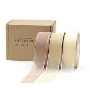 Sheer Organza Ribbon Bows Ribbon for Gift Wrapping Christmas Wrapping Paper R... - Picture 1 of 6