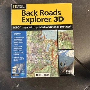 National Geographic Back Roads Explorer 3D Complete Set 18 CD-Roms - Picture 1 of 6