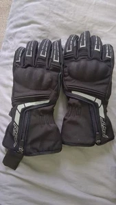 RST Storm 2 Textile Waterproof Motorcycle Motorbike Gloves - Black (UK 6) - Picture 1 of 3