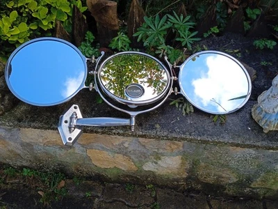 miroir triptyque en laiton chromé de la maison BROT 1930 art déco - Photo 1/4