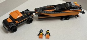 LEGO CITY: 4x4 with Powerboat (60085) With Minifigures