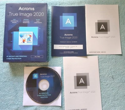 Acronis True Image 2020 For 1 Computer PC Backup Recovery Software w/ Disc, SN - Image 1 of 4