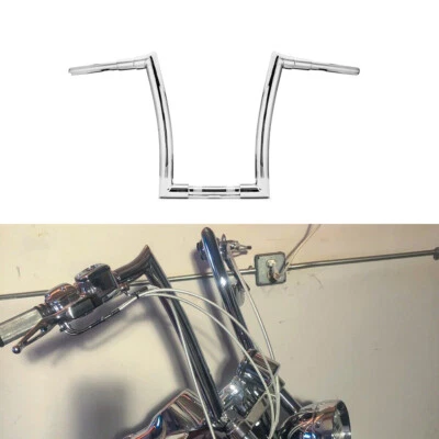 1-1/2" Fat Bar Sharp Ape Hanger 14'' Rise Handlebar For Harley Road King Glide - Imagem 1 de 4