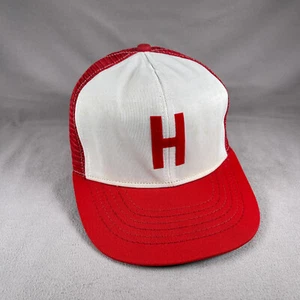 Sombrero de Colección Hecho en Unión Snapback Hombres Rojo Blanco H Logo Hecho en EE. UU. London Hat Co - Imagen 1 de 10