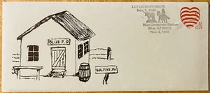FDC~1998 EVENT COVER, BLUE P.O. BLUE, ARIZONA. BLUE CENTENNIAL STATION - Picture 1 of 5