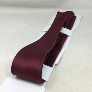 Joseph & Feiss Gold Narrow Washable Tie, Men's Size X-Long - Maroon - Picture 1 of 7