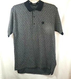 Polo golf uomo manica corta Jonathan Core nera geometrica taglia L made in USA - Foto 1 di 8