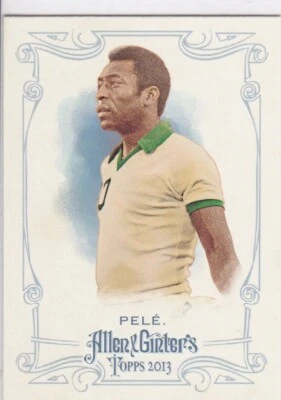 PELE 2013 Topps Allen & Ginter Brazil Soccer Card MISSING TEXT ON BACK $$ RARE! - Image 1 of 2