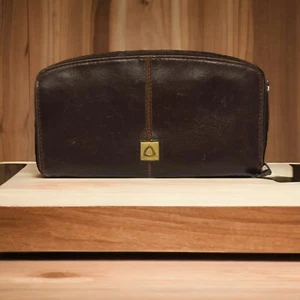 Vintage Liz Claiborne Women's Wallet Polyvinyl Brown - Picture 1 of 5