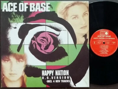 VG+ / ACE OF BASE - Happy Nation U.S. Version Incl 4 New Tracks 1994 Korea Vinyl - Image 1 of 4