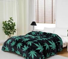 Marijuana Leaf Blanket 80”x90”