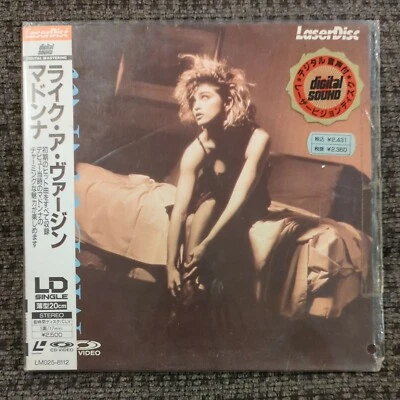 MADONNA Like A Virgin JAPAN 8" Colored Laser Disc LD JM034-0036 w/ OBI + insert - Image 1 of 3