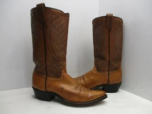Botas de Vaquero Dan Post Antiguas Cuero Marrón Punta Para Hombre Talla 9 B Estilo 6154 - Imagen 1 de 9