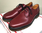 Années 90 Vintage Dr Martens 3-yeux 11 Chaussures Angleterre MIE rouge cerise 1461 quilon oxfords