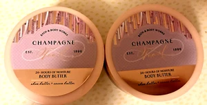 CHAMPAGNE TOAST body butter JAR CREAMS 6.5 OZ Bath Body Works COCONUT OIL SHEA 2 - Picture 1 of 3