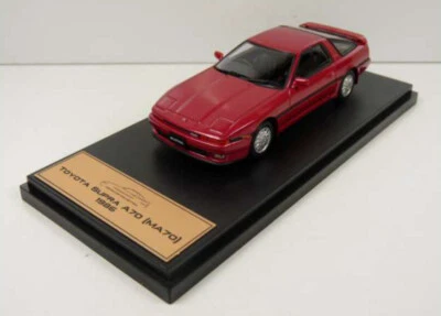 Toyota Supra 1986 A70 Red In Case 3 Door 1:43 Scale Model Car Hachette Premium X - Image 1 of 3