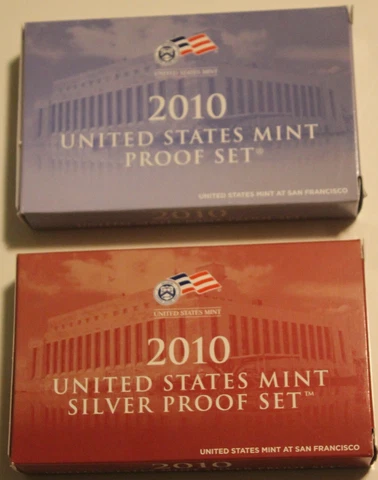 * 2010  REGULAR/SILVER PROOF  SETS  GEM  PROOF  DEEP  CAMEO  2  SETS  IN  ALL * Cover