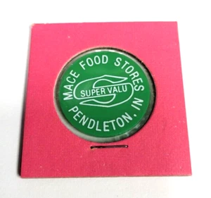 5 Cent - Green Token - Food Stamp Credit - Mace Food Stores - Pendleton, IN - Picture 1 of 2