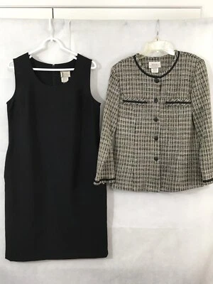 WESTSIDE CLOTHING CO. Vintage 2 Piece Dress & Button Up Jacket Woman’s Size 10P - Image 1 of 4