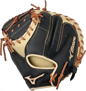 Neu mit Etikett Mizuno Samurai 33 Zoll Jugend Fänger Handschuh schwarz mandel linke Hand Überwurf - Bild 1 von 5