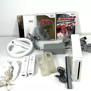 Probado ✅ Wii RVL-001 EUR Blanco - Rueda 2 Mandos Zelda Ferrari - Imagen 1 de 7